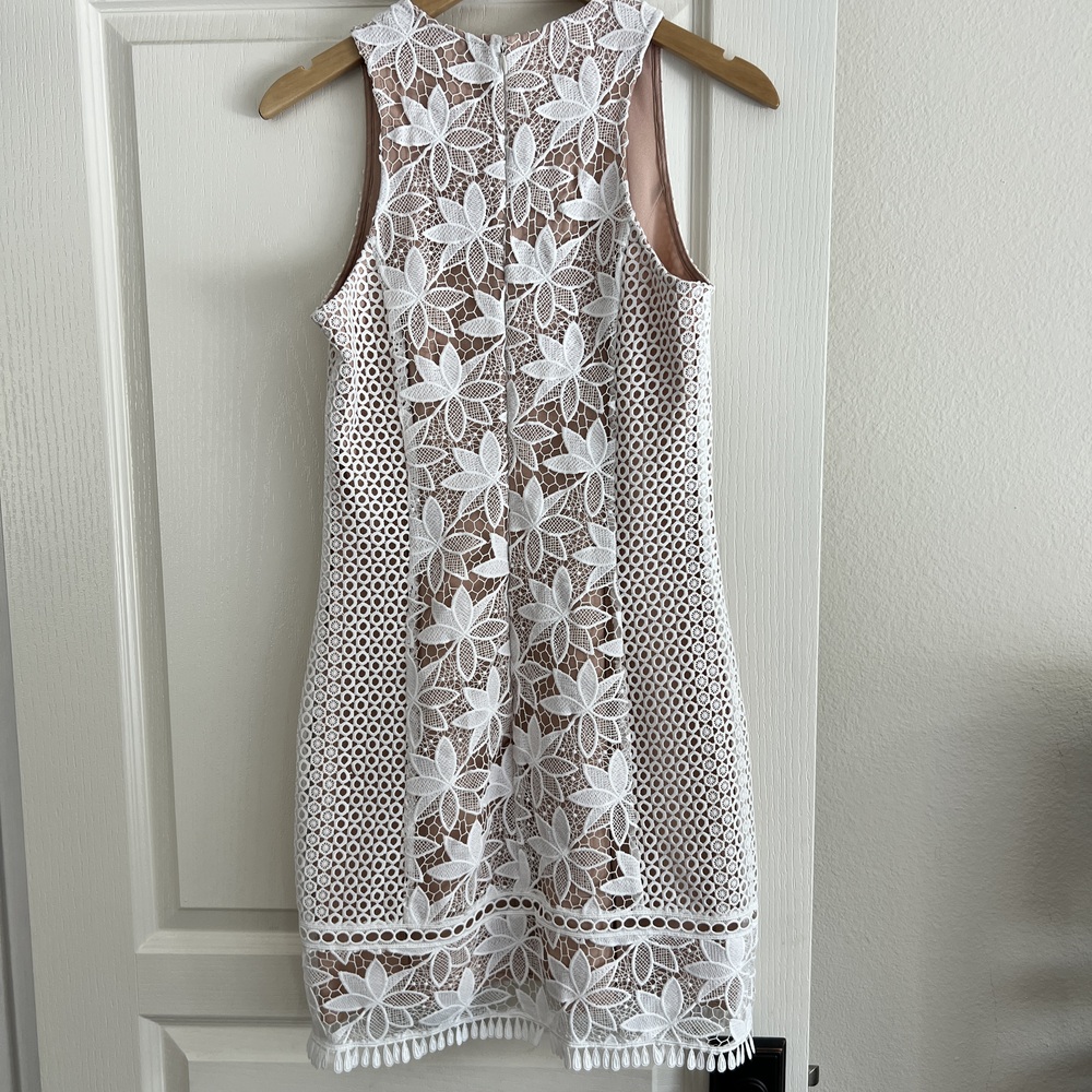 Adelyn Rae White Lace Dress